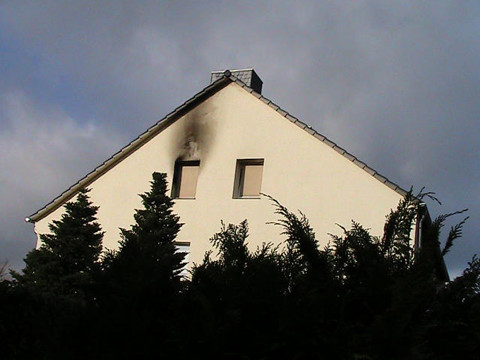 Ansicht Brandschaden