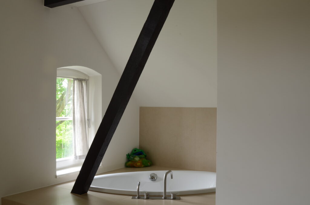 Badezimmerlösung im Fachwerk